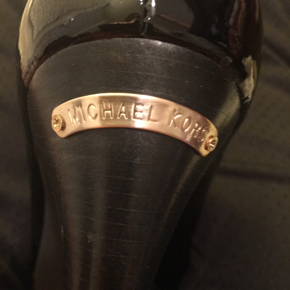 Michael Kors Practically New Open Toed Black Heel - image 8